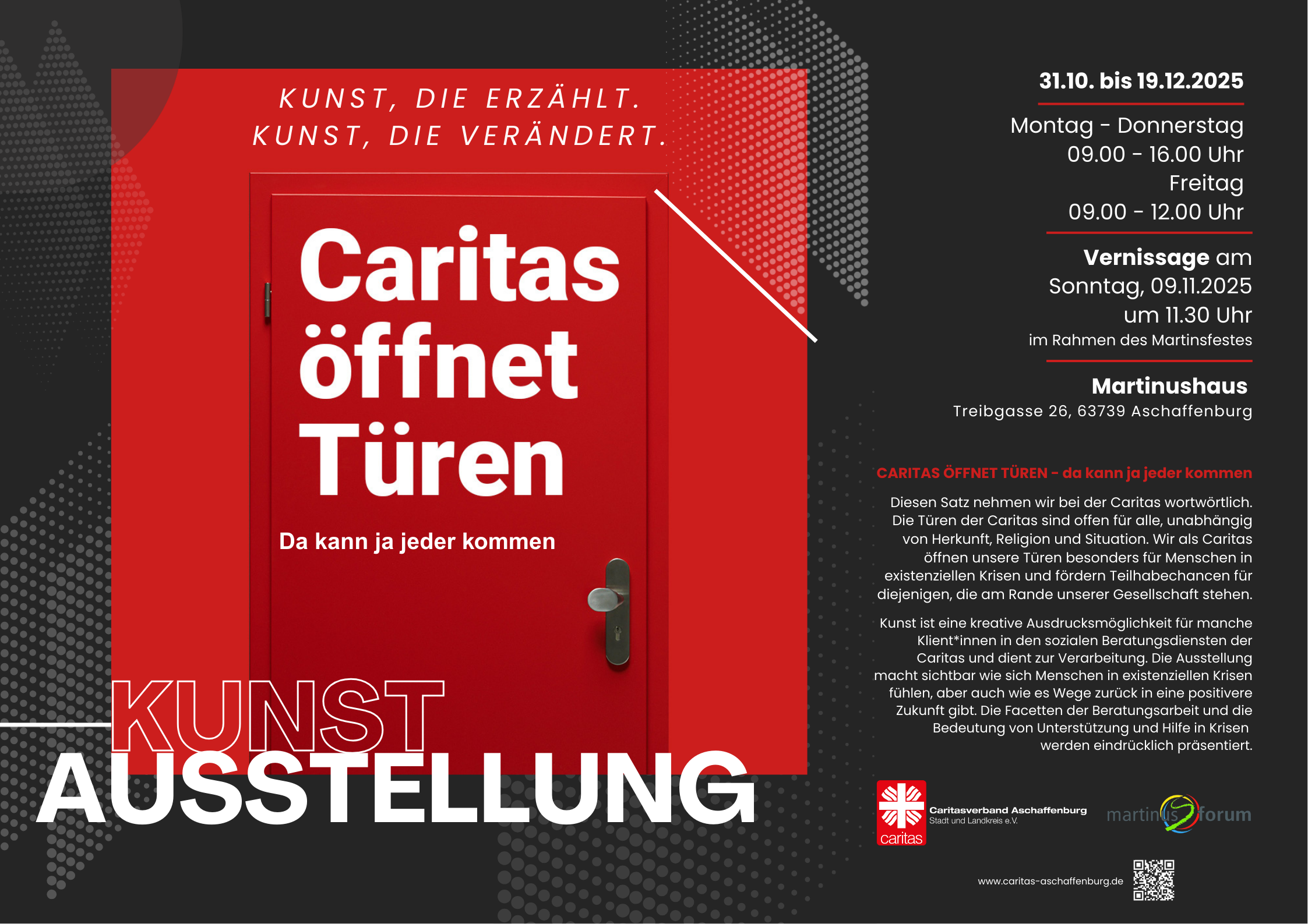 Plakat zur Ausstellung wie im Text beschrieben
